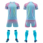 2604 Blue Blank Soccer Jersey