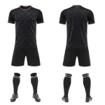 2633 Black Blank Soccer Jersey