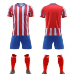 2541 White Red Blank Soccer Jersey