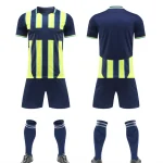 2527 Green Black Blank Soccer Jersey