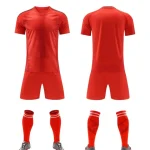 2531 Red Blank Soccer Jersey