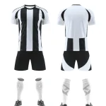 2556 Black white Blank Soccer Jersey