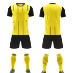 2521 Yellow Blank Soccer Jersey