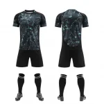 2532 Black Blank Soccer Jersey