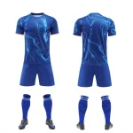 2536 Blue Blank Soccer Jersey