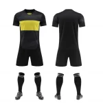 2522 Black Blank Soccer Jersey