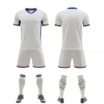 2537 White Blank Soccer Jersey