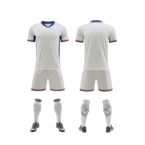 2537 White Blank Soccer Jersey