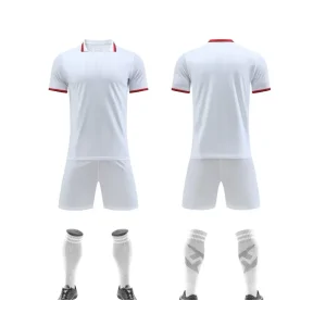 2567 White Blank Soccer Jersey