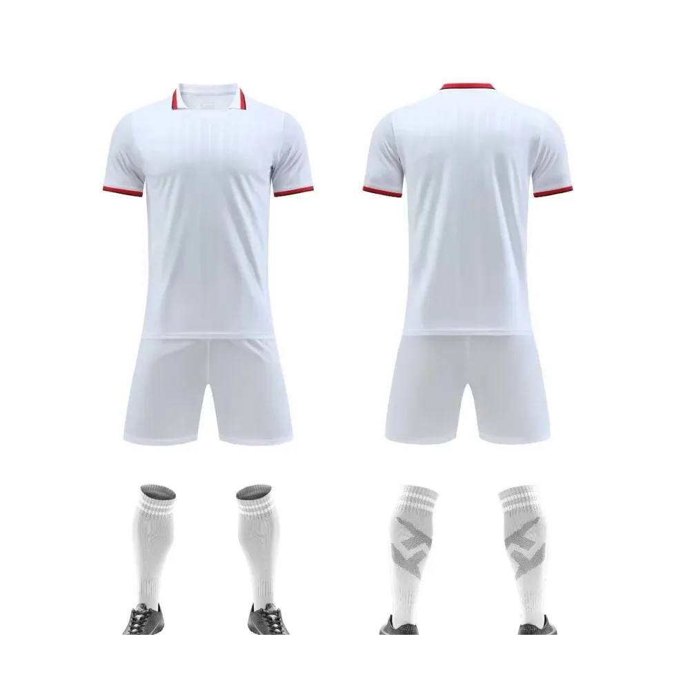 2567 White Blank Soccer Jersey