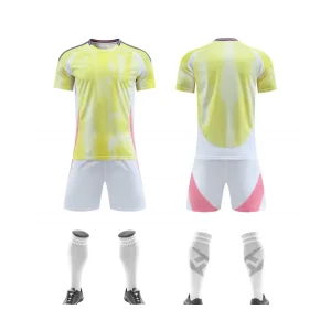 2557 Yellow Blank Soccer Jersey