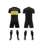 2522 Black Blank Soccer Jersey