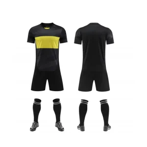 2522 Black Blank Soccer Jersey