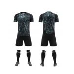 2532 Black Blank Soccer Jersey