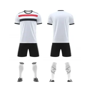 2513 White Blank Soccer Jersey