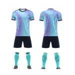 2563 Purple Blue Blank Soccer Jersey
