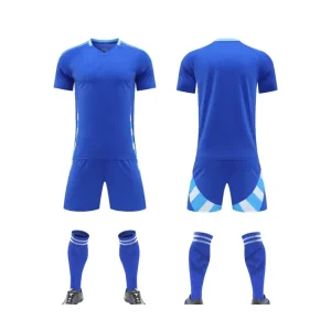 402 Blue Blank Soccer Jersey