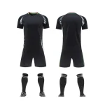 2562 Black Blank Soccer Jersey