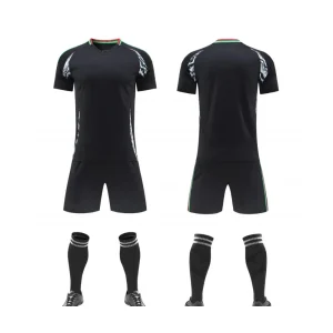 2562 Black Blank Soccer Jersey