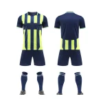2527 Green Black Blank Soccer Jersey