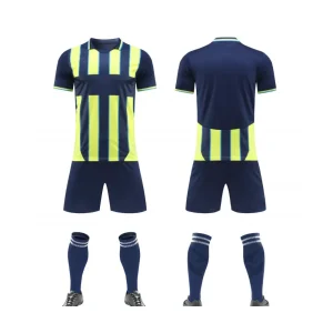 2527 Green Black Blank Soccer Jersey