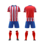 2541 White Red Blank Soccer Jersey