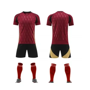 415 Red Blank Soccer Jersey