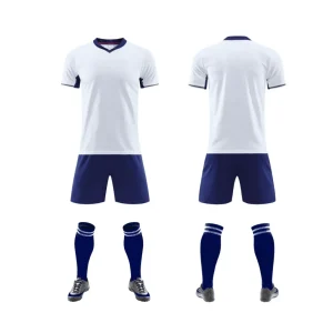 409 White Blank Soccer Jersey