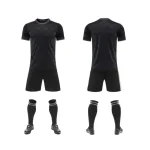 2633 Black Blank Soccer Jersey