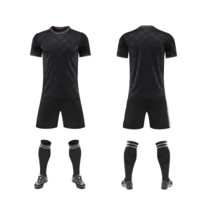 2633 Black Blank Soccer Jersey