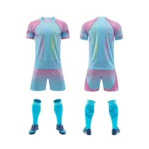2604 Blue Blank Soccer Jersey