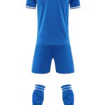 Royal Blue Blank Soccer Kit with White Collar Trim – Style 4478073