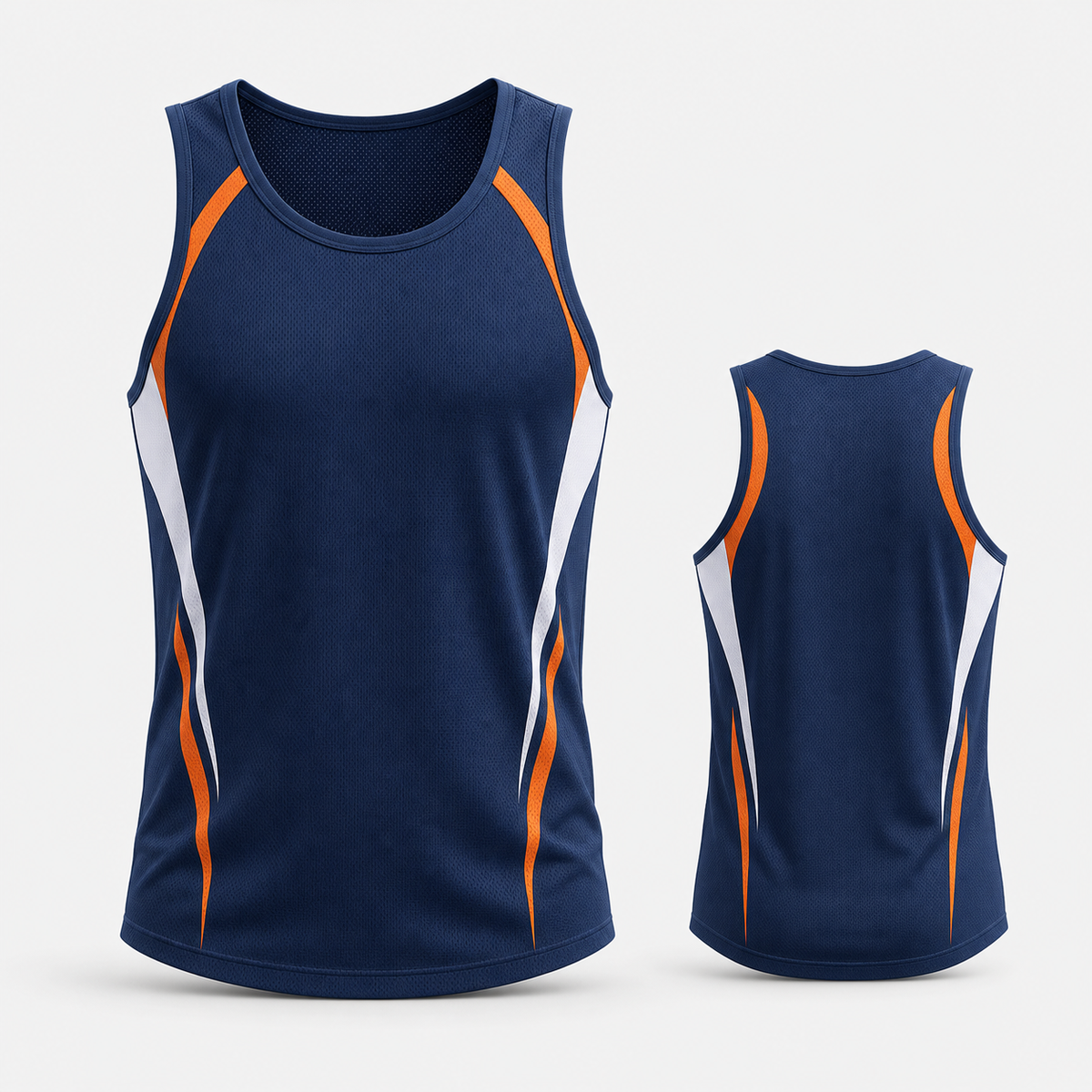 Custom lightweight breathable running singlet for athletics teams