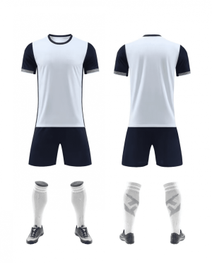 White Blank Soccer Jersey Set for Team Customization - Style 4478116