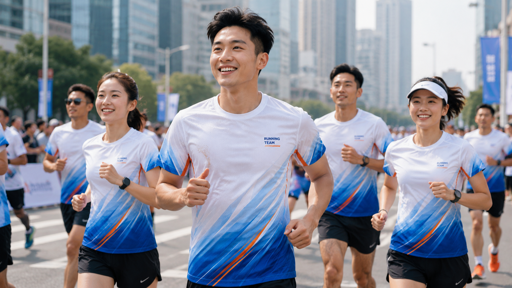 Custom running shirts for marathon and running teams