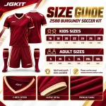 2588 Burgundy Soccer Kit – Ready Stock & Custom Teamwear